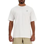 Koszulki męskie - Koszulka męska NB MT41509WT S/S NEW BALANCE SMALL LOGO Biała - miniaturka - grafika 1