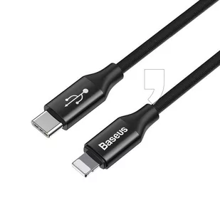Baseus Baseus Kabel Baseus yiven CATLYW-C01 (USB typu C - Lightning ; 2m; kolor czarny) 2_246619 - Kable komputerowe i do monitorów - miniaturka - grafika 1