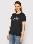 Koszulki i topy damskie - Tommy Hilfiger T-Shirt Heritage Graphic Tee WW0WW24967 Granatowy Regular Fit - miniaturka - grafika 1