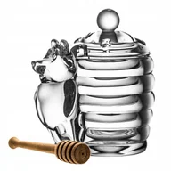 Pojemniki kuchenne - Pojemnik kryształowy na miód LUXITO Miś Niedźwiadek 350ml - miniaturka - grafika 1