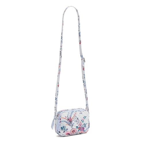 Vera Bradley Damska bawełniana mini torebka crossbody Evie, Magnifique kwiatowa, jeden rozmiar, Magnifique kwiatowy, Rozmiar Uniwersalny