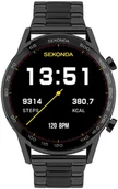 Smartwatch - Sekonda 30226 Active Plus Smart Watch Czarny - miniaturka - grafika 1