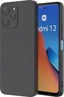 Etui i futerały do telefonów - Silikonowe etui na telefon komórkowy Xiaomi Redmi 12 Protective Cover Matt Black Backcover - miniaturka - grafika 1