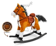 Zabawki na biegunach - Koń Mustang jasny brąz - miniaturka - grafika 1
