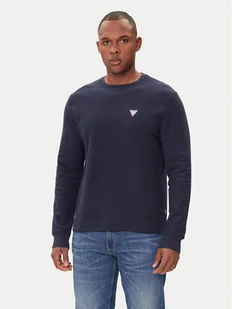Guess Jeans Longsleeve M4BI77 KCII1 Granatowy Regular Fit - Koszulki męskie - miniaturka - grafika 1
