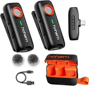 Mikrofon bezprzewodowy Hohem Lavalier MIC-01 (2 TX + 1 RX) czarny ze złączem USB Typ-C - Akcesoria fotograficzne - miniaturka - grafika 1