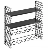 Stojaki na wino - Półka z uchwytami na butelki Metaltex - miniaturka - grafika 1