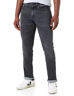 Spodenki męskie - BOSS Męskie spodnie jeansowe Delaware BC-P, Black4, 33W / 34L - miniaturka - grafika 1