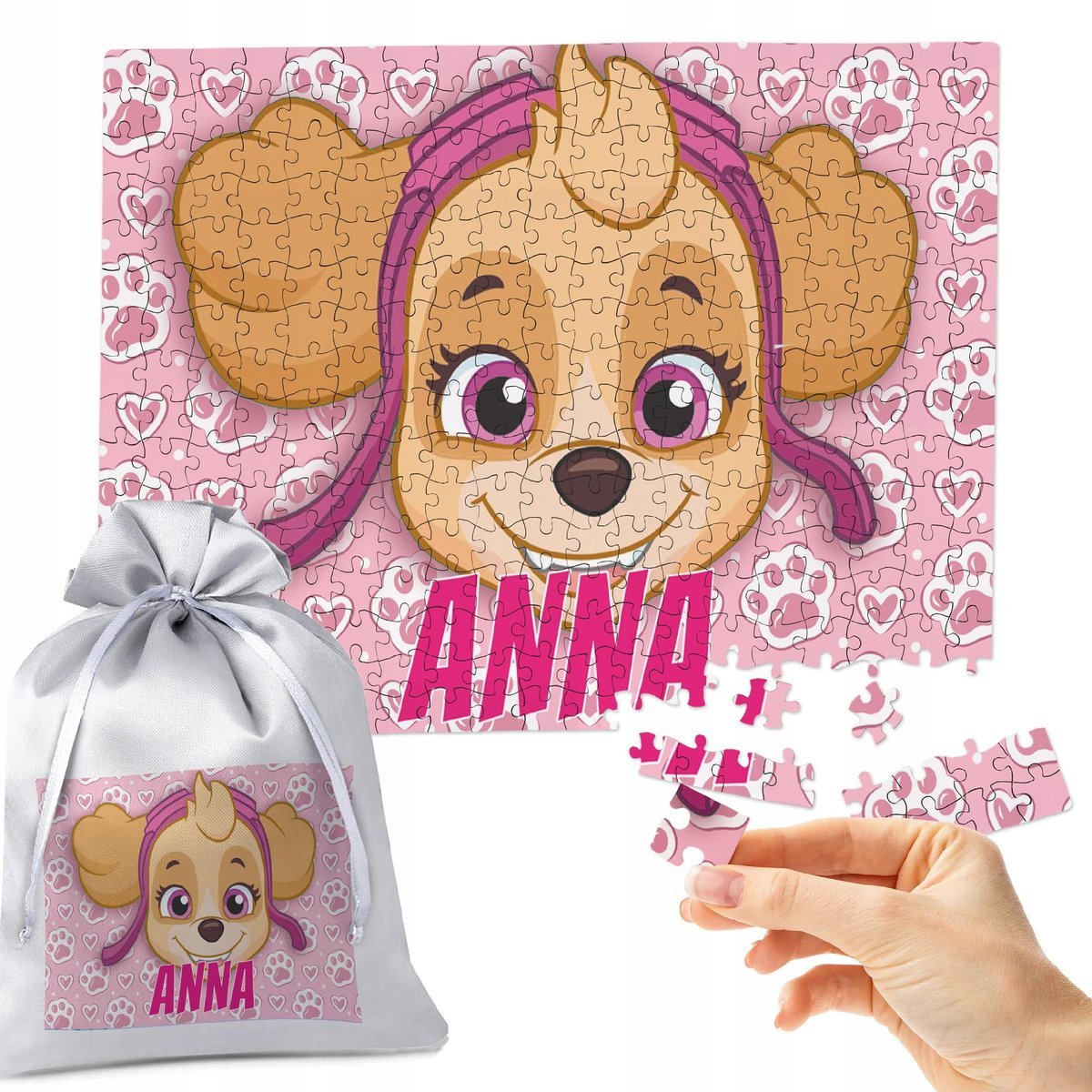 PUZZLE 300 el. SKYE PSI PATROL - IDEALNY PREZENT NA ŚWIĘTA POD CHOINKĘ IMIĘ