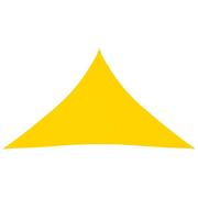 Parasole ogrodowe - vidaXL Trójkątny żagiel ogrodowy, tkanina Oxford, 3,5x3,5x4,9 m, żółty vidaXL - miniaturka - grafika 1