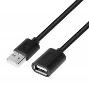 Kable USB - TB Kabel USB AM-AF 1.8 m przedłużacz czarny - miniaturka - grafika 1
