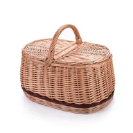 Zestawy upominkowe - Wiklinowy kosz piknikowy WIKLINOWY ŚWIAT, 1 szt. - miniaturka - grafika 1