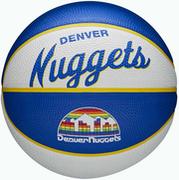 Koszykówka - Piłka koszowa Wilson NBA Team Retro Mini DEN NUGGETS 3 3200XBDEN - miniaturka - grafika 1