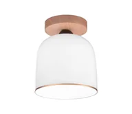 Lampy sufitowe - Kolarz A1352.11.Au - Żyrandol natynkowy NONNA 1xE27/60W/230V dąb/biały/złoty - miniaturka - grafika 1
