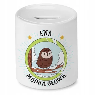 Skarbonka 330 ml Dla Ewy Córki Dziecka Prezent z Nadrukiem ze Zdjęciem - Skarbonki - miniaturka - grafika 1