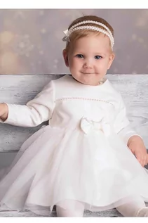 Sukienki - Sukienka niemowlęca do chrztu- Klara - grafika 1