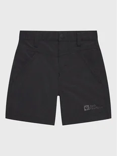 Jack Wolfskin Szorty materiałowe Sun 1605614 M Czarny Regular Fit - Spodenki damskie - miniaturka - grafika 1