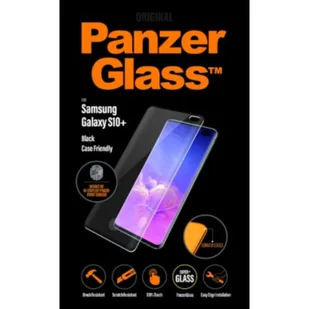 PanzerGlass Szkło hartowane do Samsung Galaxy S10+ czarne 7186 - Szkła hartowane na telefon - miniaturka - grafika 1