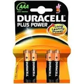 Baterie i akcesoria - Duracell PLUS POWER AAA 4 SZT MN2400B8 - miniaturka - grafika 1