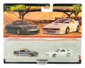 Samochody i pojazdy dla dzieci - HOT WHEELS PREMIUM '04 MAZDA MAZDASPEED MIATA + MAZDA RX7 FC PANDEM HRR75 - miniaturka - grafika 1