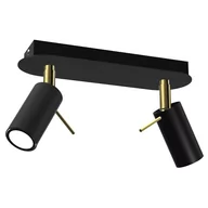 Lampy ścienne - Milagro Lampa sufitowa PRESTON GOLD/BLACK 2x mini GU10 MLP7635 - miniaturka - grafika 1
