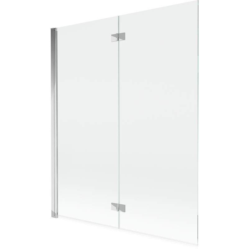 Mexen Mist parawan nawannowy 2-skrzydłowy lewy 140 x 150 cm, transparent, chrom - 8A9-140-002-01-00-L