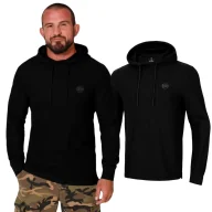 Odzież taktyczna i umundurowanie - Bluza z kapturem Pit Bull Heavy Weight 220 Coolmax Pique Rockey '24 - Czarna XXL - miniaturka - grafika 1