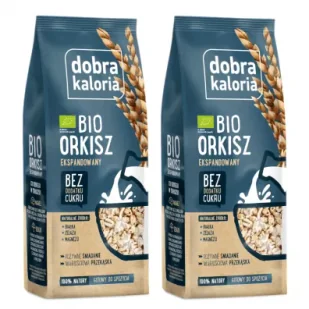 Dobra Kaloria Orkisz ekspandowany Zestaw 2 x 100 g Bio - Płatki śniadaniowe i musli - miniaturka - grafika 1