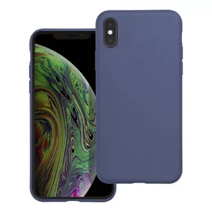 OEM Futerał matt do iphone xs max niebieski - Etui i futerały do telefonów - miniaturka - grafika 1