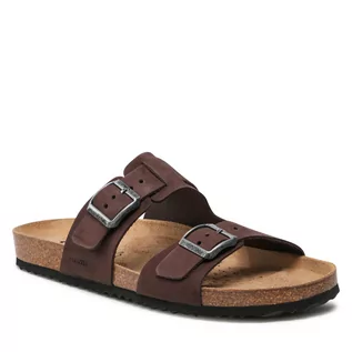 Klapki i japonki damskie - Geox Klapki U Sandal Ghita B U159VB 00032 C6024 Dk Coffee - grafika 1