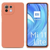 Etui i futerały do telefonów - Pokrowiec Etui Do Xiaomi Mi 11 LITE (4G / 5G) / 11 LITE NE w FLUID JASNY POMARAŃCZOWY TPU Silikonowe Obudowa Ochronny Case Cover Cadorabo - miniaturka - grafika 1