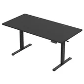 Biurka - Biurko elektryczne 160 x 80 cm Mark Adler Leader 7.6 Czarne - miniaturka - grafika 1