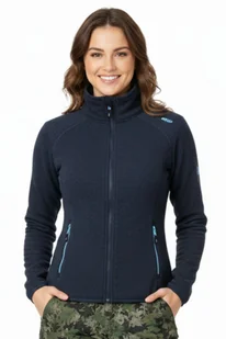Bluza damska CMP granatowa rozsuwana -L - Bluzy damskie Bluza damska CMP granatowa rozsuwana -L - Bluzy damskie - miniaturka - grafika 1