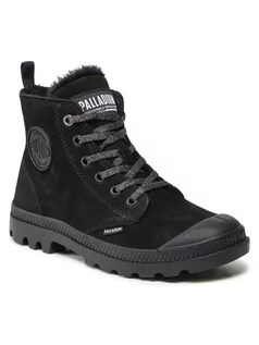 Półbuty damskie - Palladium Trapery Pampa Hi Zip Wl 95982-010-M Czarny - grafika 1