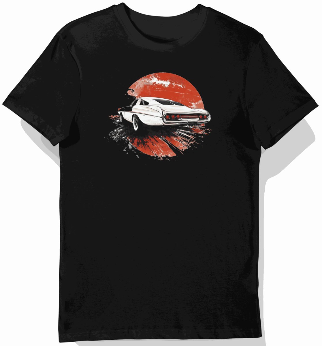 Koszulka męska czarna z nadrukiem klasycznego Falcona L