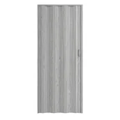 Drzwi wewnętrzne - Artens Drzwi harmonijkowe przesuwne 85x205 cm dąb szary - miniaturka - grafika 1