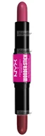 Róże do policzków - NYX Professional Makeup - WONDER STICK Dual-Ended Cream Blush Stick - Podwójny róż w sztyfcie - 2 x 4 g - 04 - DEEP MAGENTA + GINGER - miniaturka - grafika 1