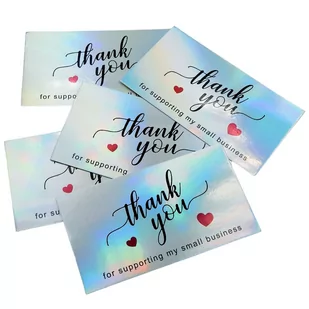 Wizytówka Bilecik Thank You For Supporting 5 Szt. - Scrapbooking - miniaturka - grafika 1