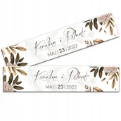 Wesele i ślub - 2x TABLICA na SAMOCHÓD BOHO B2 ŚLUB WESELE IMIONA - miniaturka - grafika 1