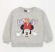 Bluzy dla dziewczynek - Bluza Dziecięca Szara Z Nadrukiem Casual 86/92 Y5E - miniaturka - grafika 1