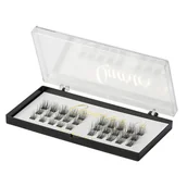 Sztuczne rzęsy i akcesoria - Luxury Lashes Luxury Quarter 14 mm Intensywnie czarne kępki rzęs - miniaturka - grafika 1