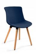 Krzesła - UniqueMeble Krzesło do jadalni, salonu, easy mr, kolor ciemny niebieski - miniaturka - grafika 1
