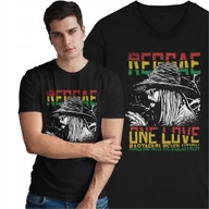 Koszulki męskie - Koszulka Reggae One Love Rastafarianie Muzyka Bob Marley Rasta - miniaturka - grafika 1