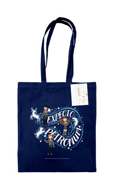 Torba bawełniana na zakupy Harry Potter Expecto Patronum na ramię A4 z nadrukiem Na prezent