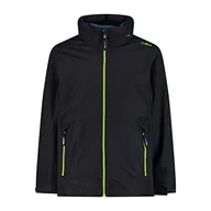 Kurtki i płaszcze dla chłopców - CMP - Kid Jacket Fix Hood Detachble Inn.Jacket, Boy, Antracite-Deep Lake, 98 - miniaturka - grafika 1