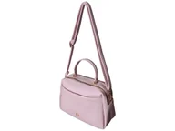 Torebki damskie - Torebka Damska, Mała Listonoszka Na Ramię, Miejski Kuferek Eko-Skóra Różowy - miniaturka - grafika 1