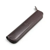 Piórniki - Etui piórnik na długopis Parker brązowe na zamek - 2217022 - miniaturka - grafika 1