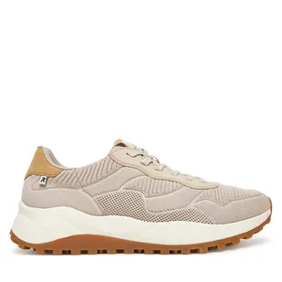 Sneakersy Rieker U1302-62 Beżowy - Sneakersy męskie - miniaturka - grafika 1