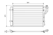 Chłodnice - CHŁODNICA KLIMATYZACJI VALEO 822582 976061P000 HYUNDAI - miniaturka - grafika 1