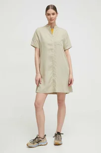 Jack Wolfskin sukienka sportowa Mojave kolor beżowy mini prosta 1507891 - Sukienki - miniaturka - grafika 1